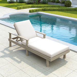 5 Position Adjustable Outdoor Chaise Lounge