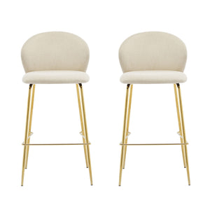 Kira Upholstered Bar Stool Set of 2
