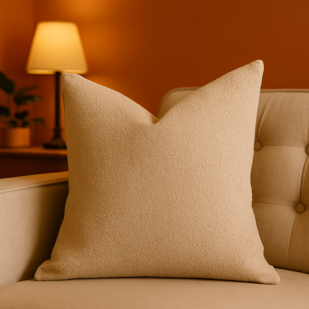 Homey Cozy Throw Pillow – Soft Neutral