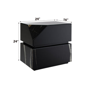 Drisana - Mirrored End Table - Black - Best Buy Furniture