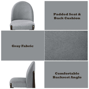 Clayten - Dining Chair (Set of 2) - Gray - Best Buy Furniture