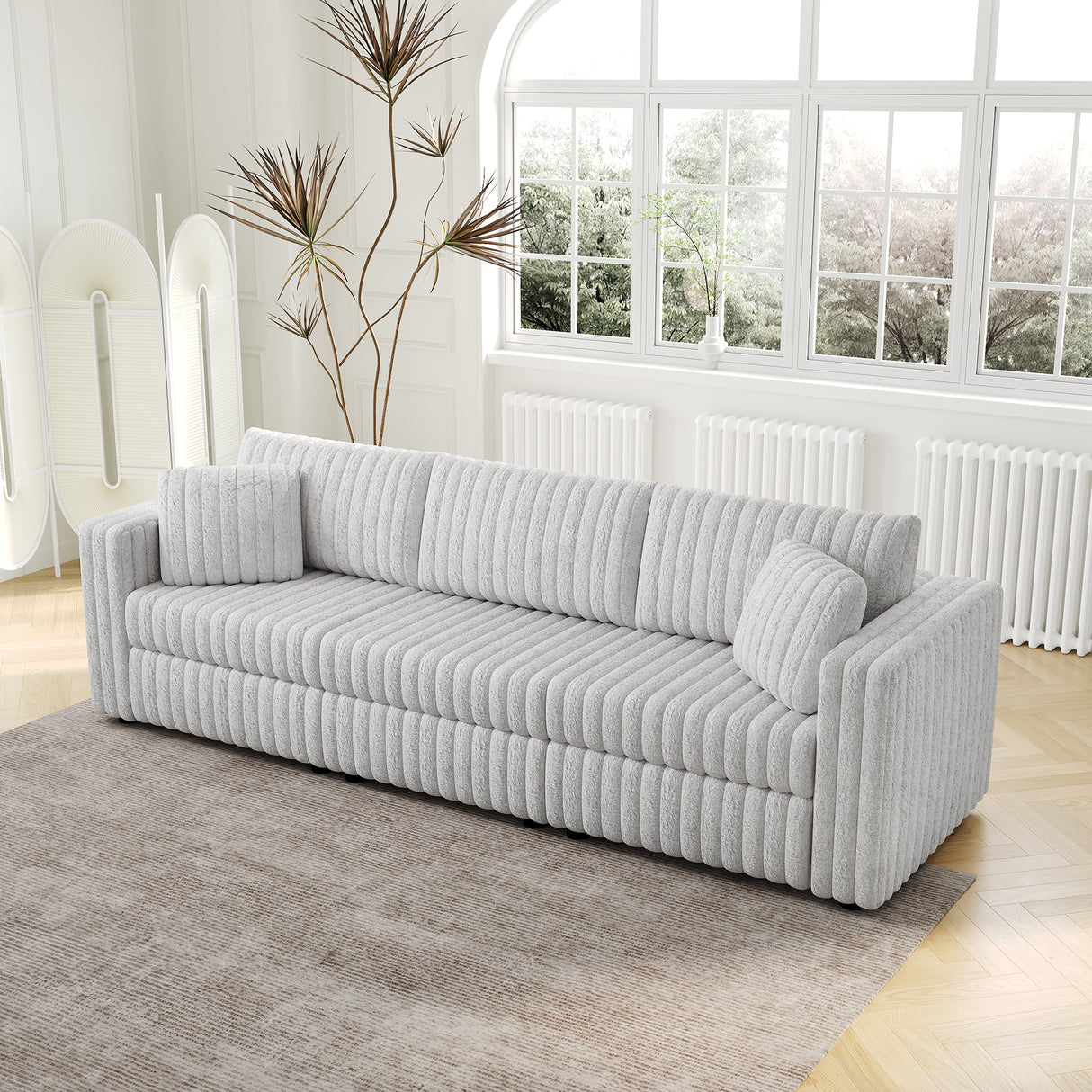 106.3" Soft Modular 3-Person Sofa
