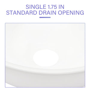 Modern Ceramic Circular Vessel Bathroom Sink