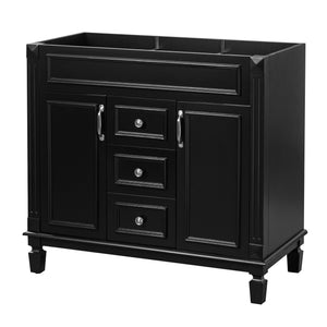 36'' Bathroom Vanity without Top Sink, Cabinet only, Modern Bathroom Storage Cabinet with 2 Soft Closing Doors