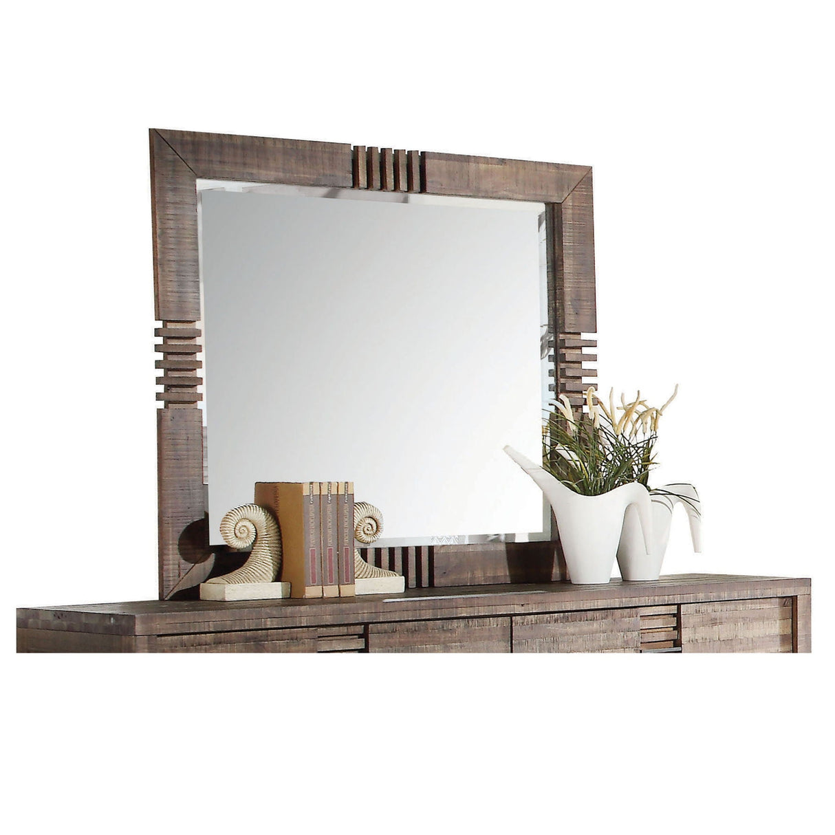 Andria - Reclaimed Mirror - Oak - Best Buy Furniture