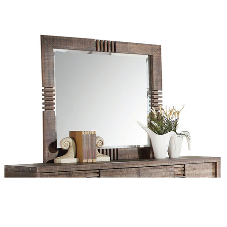 Andria - Reclaimed Mirror - Oak - Best Buy Furniture
