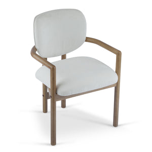 Upholstered Arm Dining Chairs (Set of 2)
