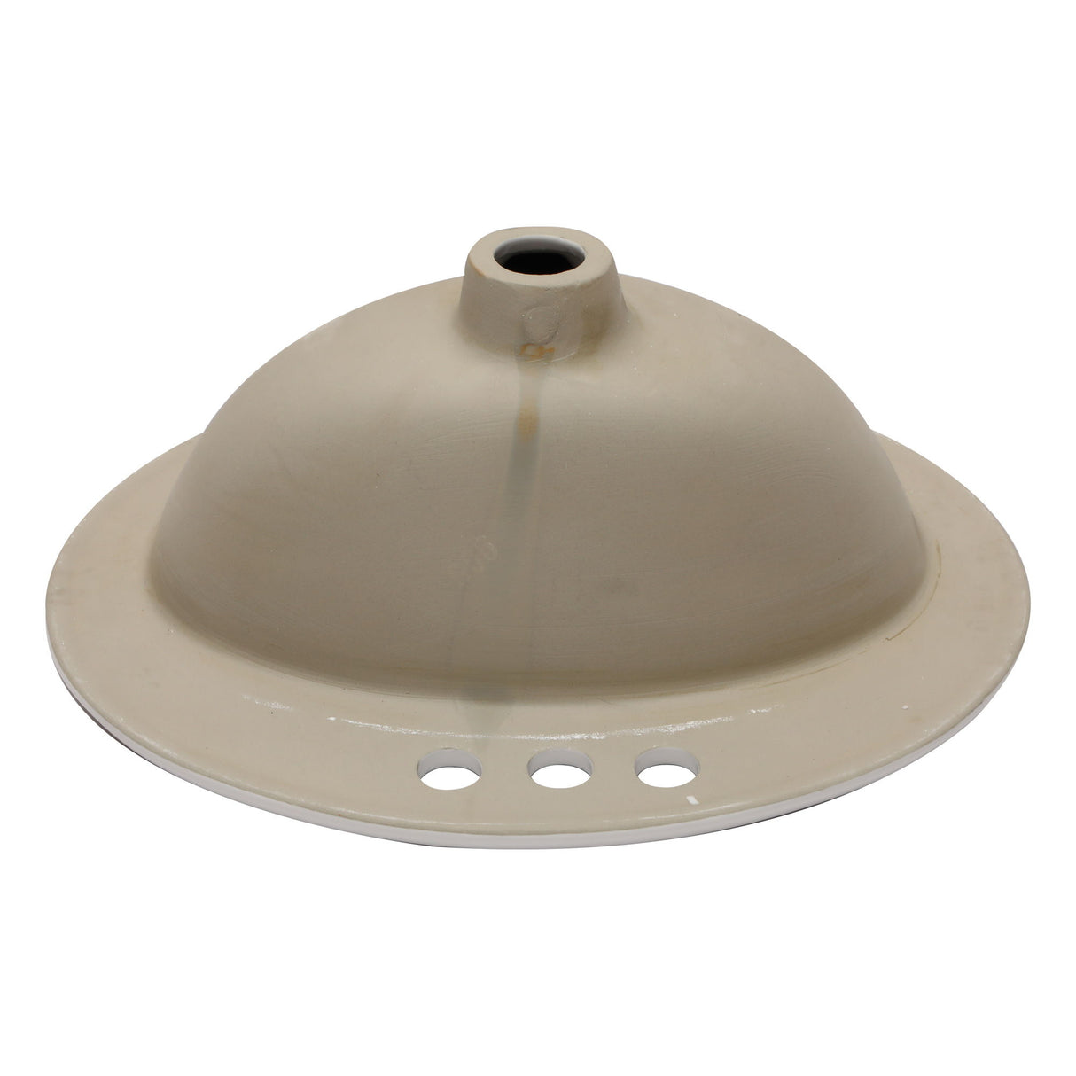 20 X 18" Modern Ceramic Oval Undermount Bathroom Sink With 3 Faucet Holes - White