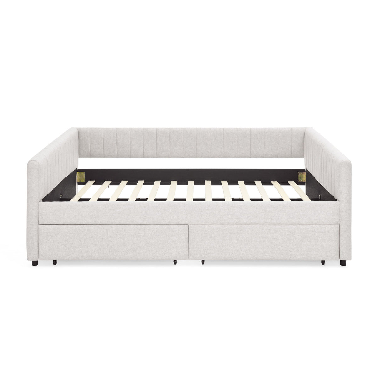 Upholstered Queen Daybed With 2 Drawers
