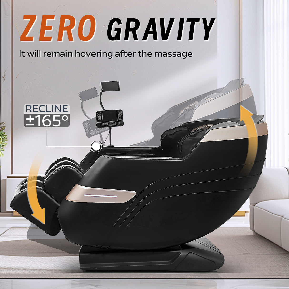 Massage Chair with Bluetooth Connectivity and Speakers