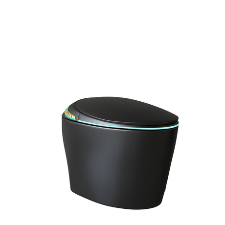 Unique Smart Toile With Built In Bidet, Auto Open / Close Seat, Foot Sensor, LED Display, Night Light, Warm Water & Dryer Ceramic
