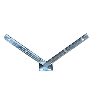 Galvanized V Bracket For Razor Wire Extension Fence Support 1 Pair - Silver