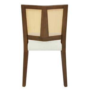 Mid Century Rattan Dining Chair Without Arms Set