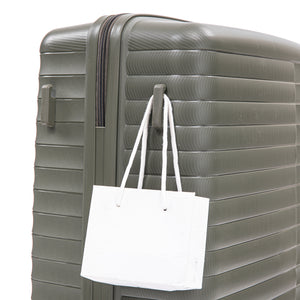 4 Piece Set Spinner Wheel Luggage with Cosmetic Case in Green