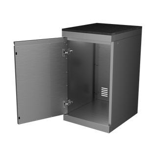Storage Cabinet Stainless Steel Outdoor Kitchen Islands Left Open