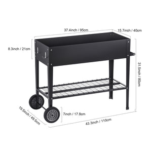 Raised Garden Bed - Elevated Metal Planter Box