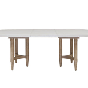 Triad - Double Pedestal Dining Table With Leaf - Sand