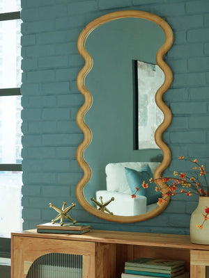 Serendis - Accent Mirror - Brown - Best Buy Furniture
