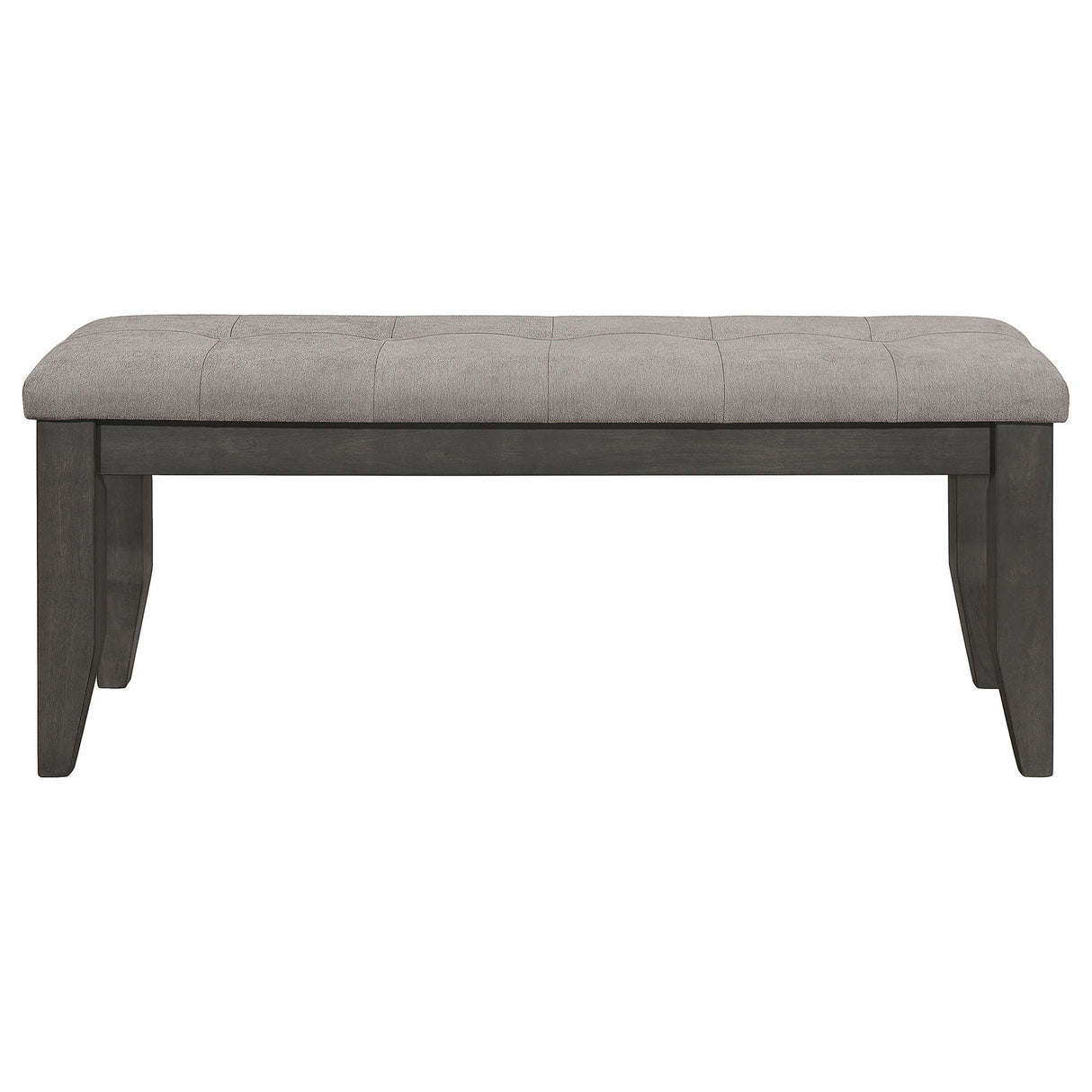 Erskin - Upholstered Dining Bench With Button Tufted Cushion - Dark Gray