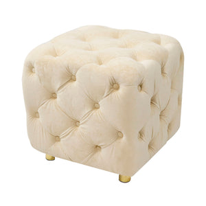 Modern Upholstered Ottoman, Exquisite Small End Table, Soft Foot Stool, Dressing Makeup Chair, Comfortable Seat For Living Room, Bedroom, Entrance