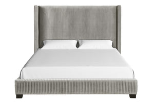 Upholstered Bed, Space-Saving Design