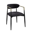 Jaramillo - Chenille Side Chair (Set of 2) - Black - Best Buy Furniture