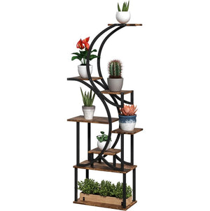 S-Shaped Plant Stand - 8 Tier Plant Shelf
