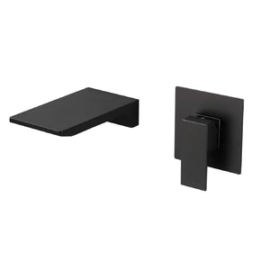 Single Handle Wall Mount Waterfall Bathroom Sink Faucet