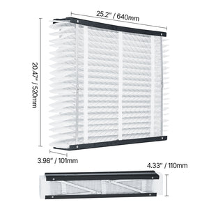 Air Filters MERV 13 Electrostatic Pleated HVAC Furnace Filter 4-Pack 20 x 25 x 4