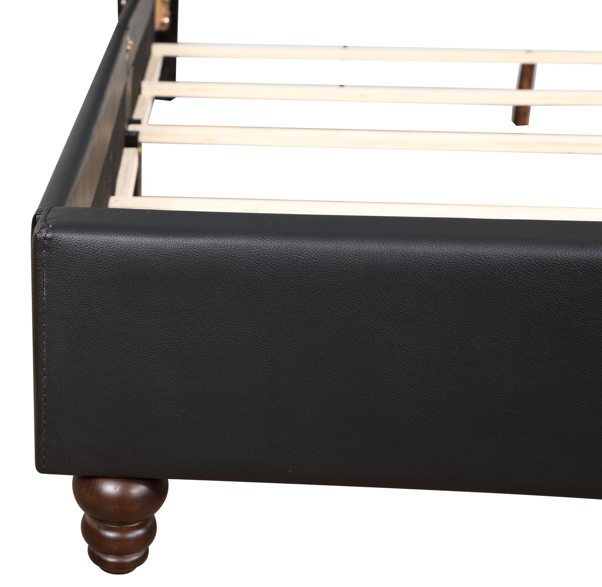 Upholstered Nailhead Trim Chic Bed