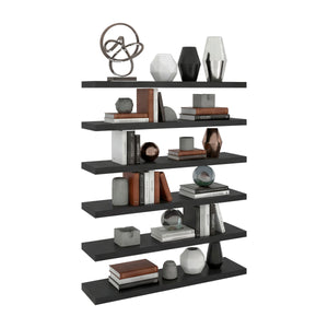 24-Inch Floating Wall Shelf, Wenge, Modern Display Ledge