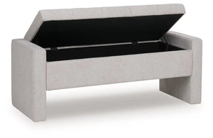 Akselman - Storage Bench - Gray - Best Buy Furniture