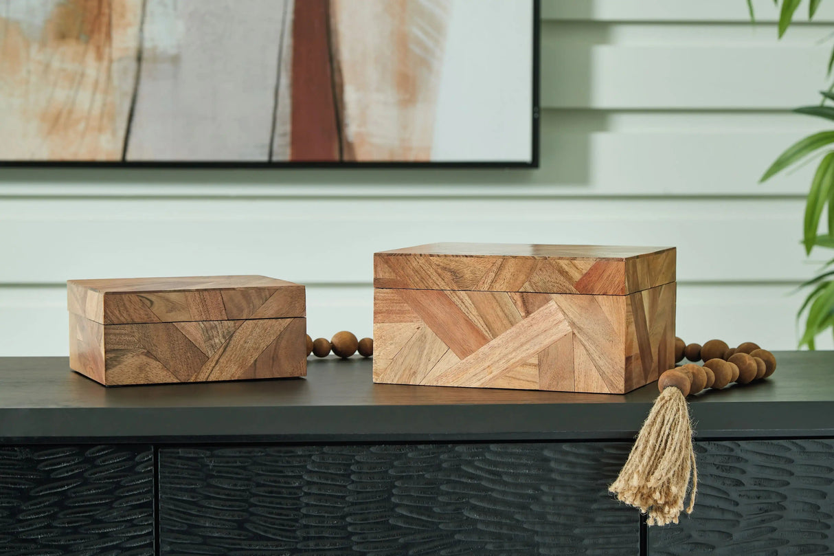 Antford - Box Set (Set of 2) - Brown - Best Buy Furniture