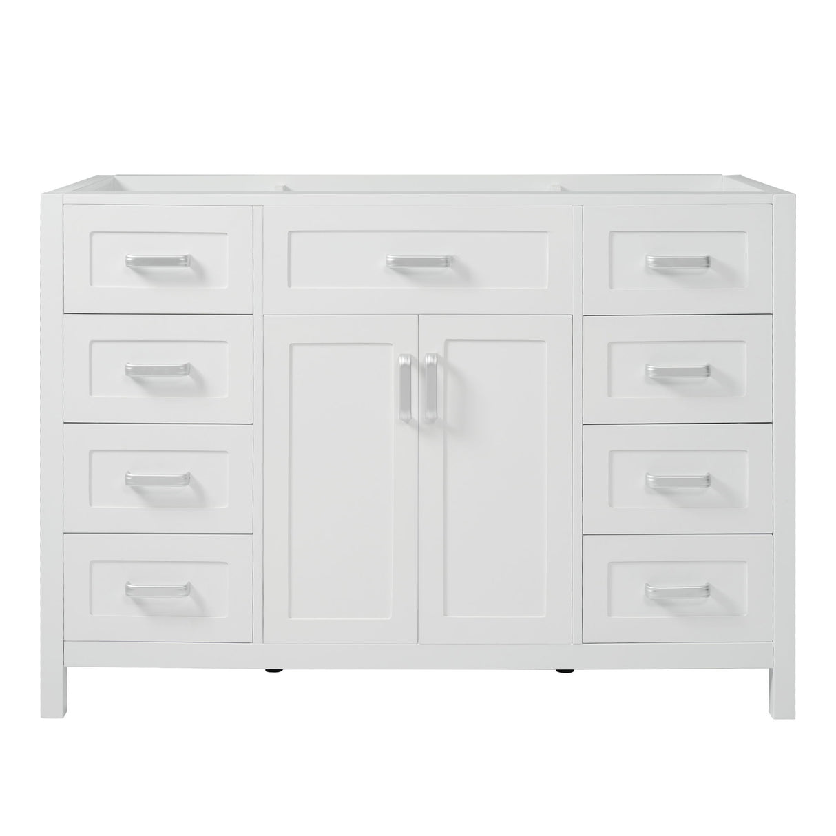 Bathroom Vanity Cabinet Only With 2 Soft Close Doors And 8 Drawers