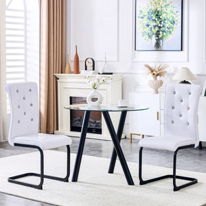 Alligator Skin Upholstered Dining Chairs