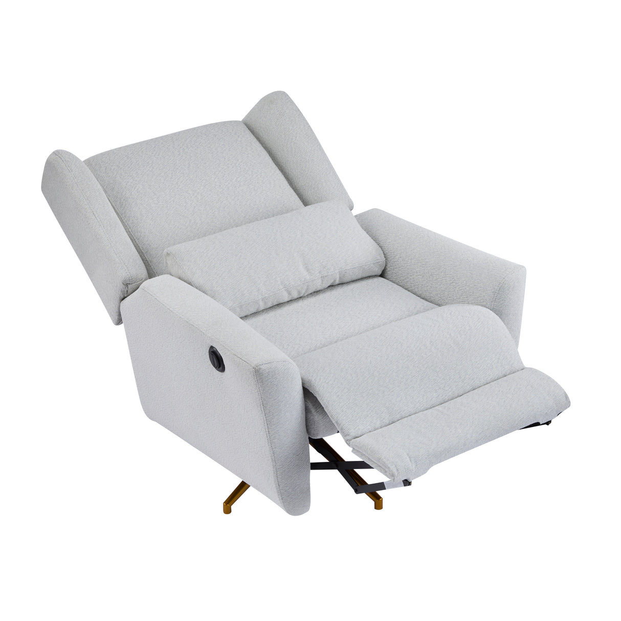 Power Recliner Chair Swivel Upholstered 360° Swivel Recliner