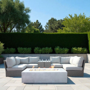 Outdoor Elegance Conversation Set With Fire Pit