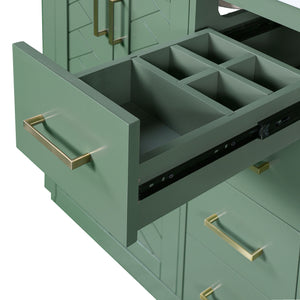 Bathroom Vanity With Sink, Storage Cabinet, Freestanding Set With 3 Drawers & Soft Closing Doors