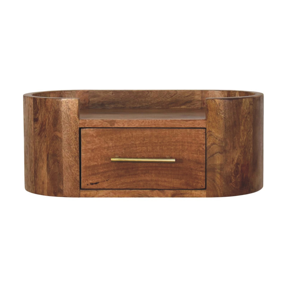 Solid Wood Valencia Curve Wall Bedside
