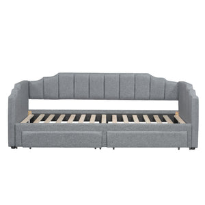 Extendable Daybed With LED Light And 2 Storage Drawers
