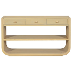 Console Table With 3 Soft Close Drawers & 2 Open Shelves
