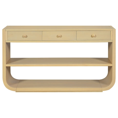 Console Table With 3 Soft Close Drawers & 2 Open Shelves
