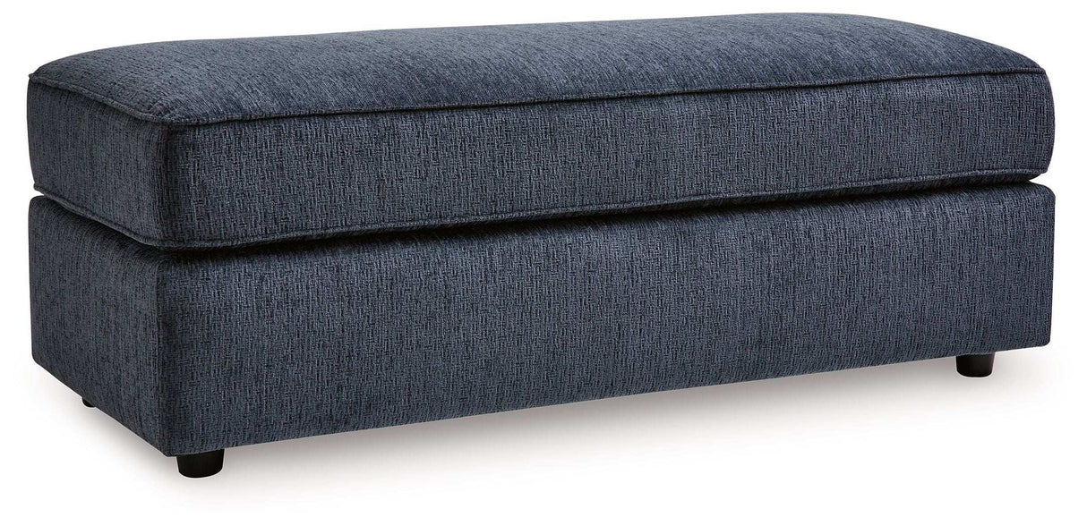 Albar Place - Oversized Accent Ottoman - Cobalt - Best Buy Furniture