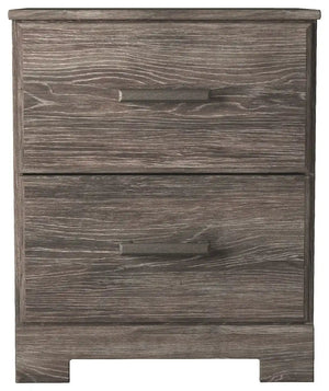 Ralinksi - Two Drawer Night Stand - Gray - Best Buy Furniture