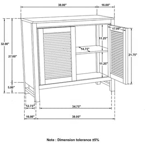 Henley - 2 Door Accent Cabinet - Natural