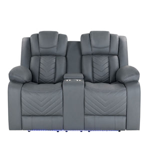 Raize - Power Living Room Set With Storage Console And Cup Holders