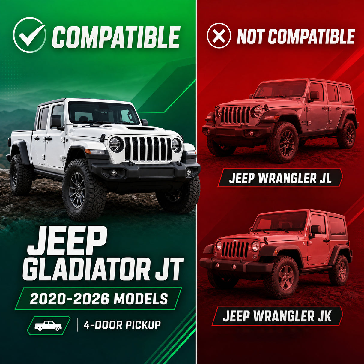Hexagonal Style Running Boards for Jeep Gladiator JT