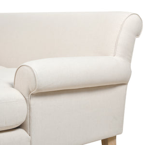 Alana 88-Inch L-Shape Reversible Sectional Sofa, Light Beige Linen