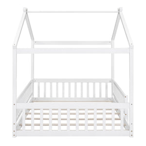 Bed House Bed Frame With Fence