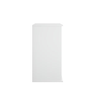 Kitchen Storage Cabinet With Double Doors, Adjustable Shelves, Sideboard Buffet For Dining Room - White